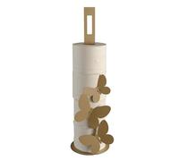 Porta carta igienica da terra farfalle beige