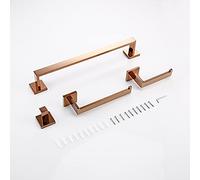 Porta Carta igienica Ganci di Carta igienica in Oro Rosa lucidato Ganci Asciugamani Accessori per Il Bagno Accessori per la Camera da Letto in Acciaio Inox Letta da Bagno Titolare