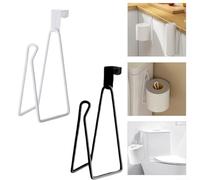 Porta carta igienica in acciaio inox con design sospeso e un armadietto di carta per ottimizzare lo spazio e la comodità del bagno (bianco)