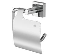 Porta carta igienica Lenz Rain cromato con coperchio