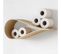 Porta carta igienica mensola wc roll supporto parete legno galleggiante rack per bagno DROP