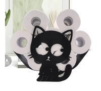 Porta carta igienica, moderno porta carta igienica, a forma di gatto, organizer creativo in metallo per stanza degli ospiti, bagno, spiaggia, casa, fattoria, cottage