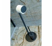 Porta carta perfetto anche per rotoli XL e scopino con ciuffo nero MOON Dimensioni Ø 25 x 75 h cm stile contemporaneo colore Nero nero