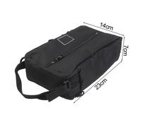 Porta carta rotolo nero esteso grande formato con panno Oxford per vari usi