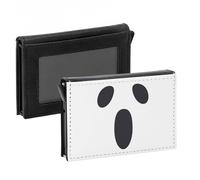 Porta carte automatico anti-RFID - Collezione Halloween Illustrazione umoristica scherzo disegno strega strega mostro deeguisment - Portafoglio intelligente con espulsione rapida delle carte custodia