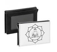 Porta Carte Automatico Anti-RFID - Collezione Spirituale Monumento India Thailandia Buddismo Religione Monaci - Portafoglio Intelligente con Espulsione Rapida delle Carte Custodia di Sicurezza