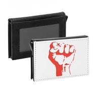 Porta carte automatico anti-RFID - Comunismo e comunisti famosi Che Guevara - Portafoglio intelligente con espulsione rapida delle carte, custodia di sicurezza in alluminio e similpelle stampata in
