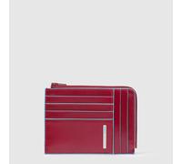 Piquadro Custodia quadrata blu per carte di credito RFID in pelle 12 cm red (PU1243B2R-R)
