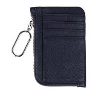 Porta carte con zip da donna, blu navy, Taglia unica, Casual
