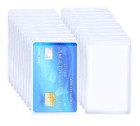 Porta Carte Credito Plastica, 120Pcs Bustine Porta Tessere, Porta Carta d'Identità Possono Essere Utilizzati Per Carte Bancarie, Carte Di Credito, Passaporti, Porta Carte Di Credito Plastica