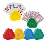 Porta carte da gioco, 4 supporti per carte da gioco per bambini, per anziani e bambini, supporto per carte da gioco