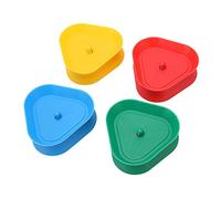 Porta Carte da Gioco a Forma di Triangolo, a Mani Libere, Facile da Usare per Adulti e bambini. Porta Carte da Poker in Plastica Giallo Rosso Verde Blu per la Maggior Parte delle Scene