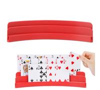 Porta carte da gioco ergonomico, plastica resistente, design arcuato, ideale per bambini, anziani e persone con artrite, Disabili, compatto e portatile, set di 2
