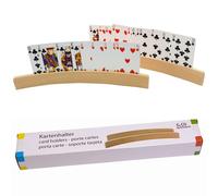 Porta carte da gioco in legno lunghezza (33 cm) set da 2 pezzi 7956