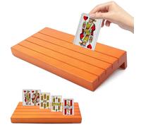 Porta Carte da Gioco, Porta Carte per Bambini, Reggi Carte da Gioco a Mani Libere, Playing Card Holder in Legno Libera le Tue Mani, Adatto a Bambini, Adulti, Anziani