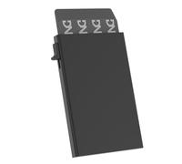 Porta carte di credito automatico in alluminio per uomo e donna con sistema di rimozione laterale, design minimalista e leggero con blocco RFID. Proteggi le tue carte di credito e da visita, capacità