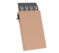 Porta carte di credito automatico in alluminio per uomo e donna con sistema di rimozione laterale, design minimalista e leggero con blocco RFID. Proteggi le tue carte di credito e da visita, capacità