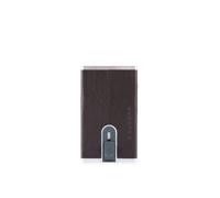 Porta carte di credito Black Square Piquadro con sliding system