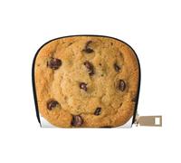 Porta carte di credito colorato con uovo di Pasqua con cerniera per donne/uomini, custodia in pelle sintetica per carte di credito, Biscotti al cioccolato., Taglia unica