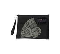 Porta carte di credito con cerniera - Portafoglio con chiusura lampo - Portafoglio portatile a doppio strato impermeabile per campeggio, scuola, ospedale, auto, barca, hotel, banca, viaggio, casa, Pl