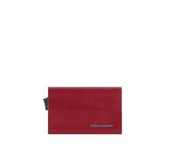 Porta carte di credito con meccanismo in metallo Blue square Rosso - Tabella Colori: Rosso
