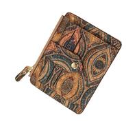 Porta carte di credito da donna, vintage, floreale, porta carte di credito, portafoglio, marrone sottile porta carte d'identità, piccoli oggetti, credito, carte di credito, contanti, C, Refer