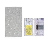 Porta carte di credito e assicurazione auto in pelle di alta qualità con chiusura magnetica, organizer per documenti di licenza del veicolo, organizer per vano portaoggetti, custodia a portafoglio per