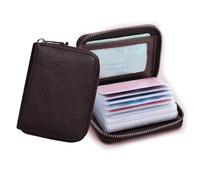 Porta Carte di Credito e Documenti Compatto con 20 Posti, Design Marrone Unisex per Uso Quotidiano e Professionale