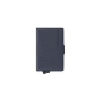 Porta carte di credito in metallo BLU