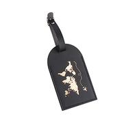 Porta carte di credito in pelle PU per donne uomini amanti coppia matrimonio viaggio portafoglio bagagli, Nero , GGG, Bellezza di massa