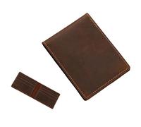 Porta carte di credito in pelle PU per uso quotidiano elegante patente di guida e carte di credito Orgnanizer accessorio da lavoro per uomo portafoglio in pelle PU gentiluomini, 8 carte orizzontali