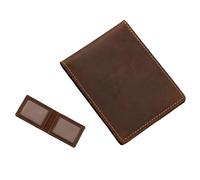 Porta carte di credito in pelle PU per uso quotidiano elegante patente di guida e carte di credito Orgnanizer accessorio da lavoro per uomo portafoglio in pelle PU gentiluomini, 2 carte orizzontali