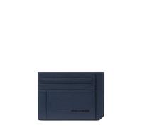 Porta carte di credito sottile in pelle Piquadro Russel, blu - Tabella Colori: Blu