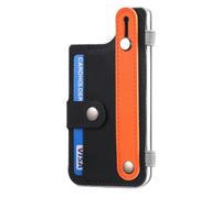 Porta carte di credito, supporto per carte di credito, porta carte di credito, supporto per carte di credito, supporto per carte telefoniche con clip e cinturino da polso, porta carte telefoniche per