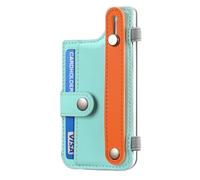 Porta carte di credito, supporto per carte di credito, porta carte di credito, supporto per carte di credito, supporto per carte telefoniche con clip e cinturino da polso, porta carte telefoniche per