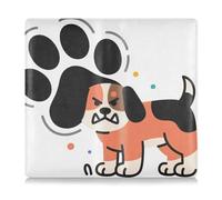 Porta carte di registrazione e assicurazione auto in pelle per uomo e donna vano portaoggetti per documenti, patente di guida, chiavi di contatto carte di contatto Dog Paw Art