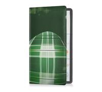 Porta carte di registrazione e assicurazione auto in pelle uomo donna portafoglio accessori custodia per carte, documento essenziale patente di guida Buffalo Plaid Daisy Egg Pasqua, Buffalo Plaid