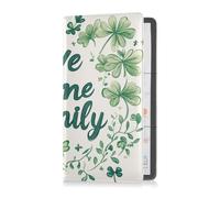 Porta carte di registrazione e assicurazione in pelle di alta qualità, per uomo e donna, perfetto per documenti essenziali, patente di guida, carte di San Patrizio Home Love Family, Famiglia amorosa