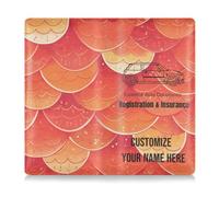 Porta carte di registrazione e assicurazione in pelle personalizzato uomo donna custodia essenziale a portafoglio per carte, documenti essenziali, patente di guida, documenti del veicolo scartoffie