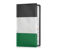 Porta carte di registrazione e assicurazione in pelle PU, per uomo e donna, organizer per patente di guida, carte e documenti essenziali, bandiera della Palestina, verde e nero, Multi, 1 size