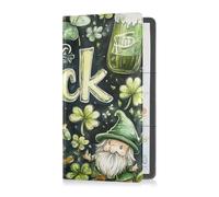 Porta carte di registrazione e assicurazione in pelle PU per uomo e donna portafoglio documenti per documento d'identità, patente di guida, chiavi informazioni di contatto carte di San Patrizio, La