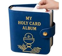 Porta carte di santo | Protezione per quaderni con 20 buste trasparenti | | Libro portaoggetti per immagini di devozione, per casa, preghiera, chiesa, viaggi, ritorno e