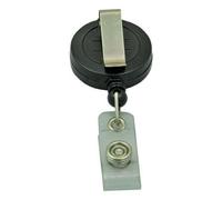Porta carte d'identità Bobine in plastica ABS con cavo retrattile e clip da cint
