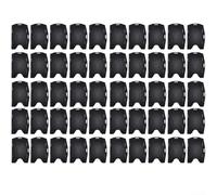 Porta carte d'identità double face, confezione da 50, realizzato in materiale PP, consente l'orientamento orizzontale o verticale, adatto per badge di lavoro, carte di credito e carte d'identità (50