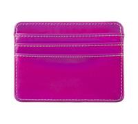 Porta carte d'identità in pelle PU Banche Scatola per carte di credito Multi Slot Custodie sottili Portafoglio Donne Uomini Copertura Affari Blocco RFID Supporto minimalista, Rosso rosato, One Size