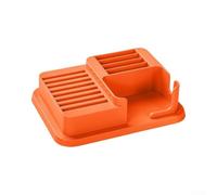 Porta carte in ABS per lettore Yoto per mini - Custodia con 12 scomparti con scomparto per caricabatterie, organizer per audiolibri e carte da viaggio, blu (oragne)