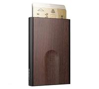 Porta carte in alluminio Slider by Ögon Design - RFID Blocking - Il portafoglio automatico sottile e minimalista per uomo e donna (Sequoia)