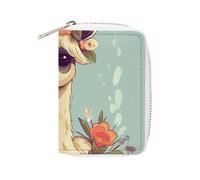 Porta carte in pelle alla moda con stampa di fiori di cammello, porta carte di grande capacità, piccolo e comodo da mettere facilmente in tasche, borse a mano, zaini, ecc. Soddisfa le tue esigenze di