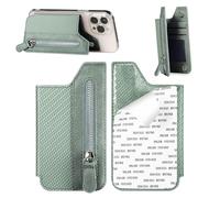 Porta carte magnetico per telefono, tasca con cerniera multi-slot per carte di credito, custodia posteriore per telefono cellulare per uomini e donne, per viaggi, ufficio