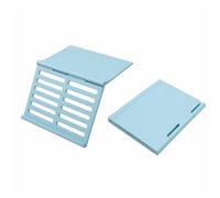 Porta carte Mahjong 3D pieghevole supporto scorrevole per tavolo, leggero e salvaspazio, Blu 02